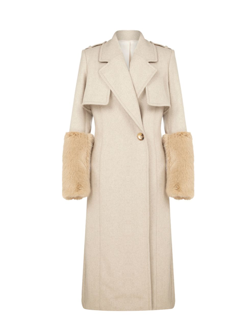 <p><a href="http://www.riverisland.com/women/coats--jackets/coats/beige-ri-studio-faux-fur-cuff-winter-coat-676586" target="_blank">RI Studio coat</a>, £160</p>