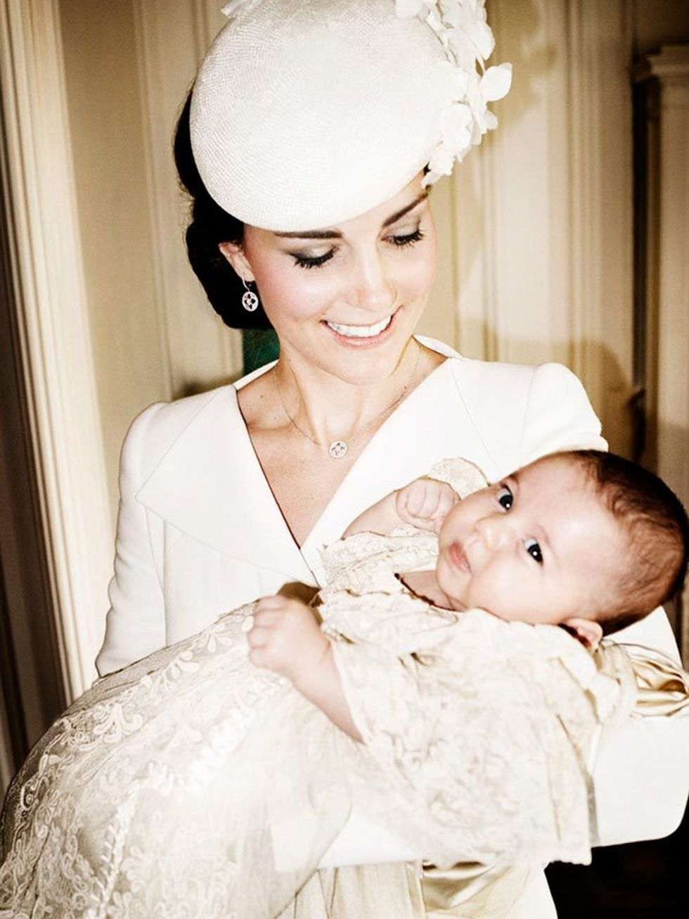 Kate and Charlotte in an official portrait by Mario Testino.