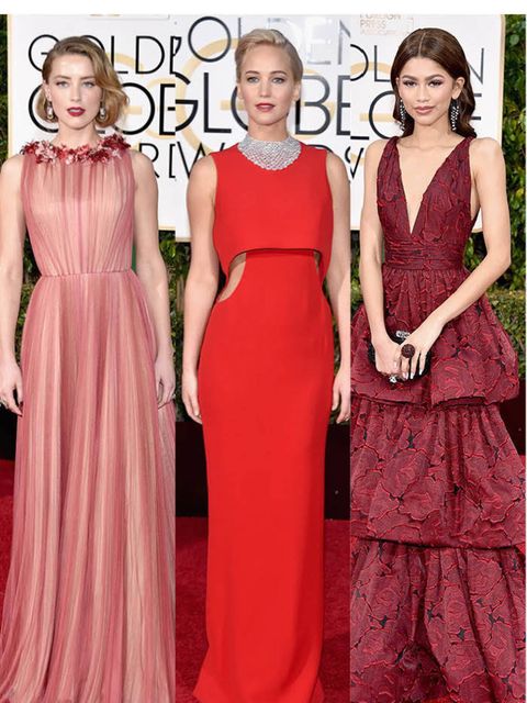 <p><strong>REDS AND PINKS</strong></p>

<p><strong>From burgundy to scarlet, red hues ruled the red carpet</strong></p>