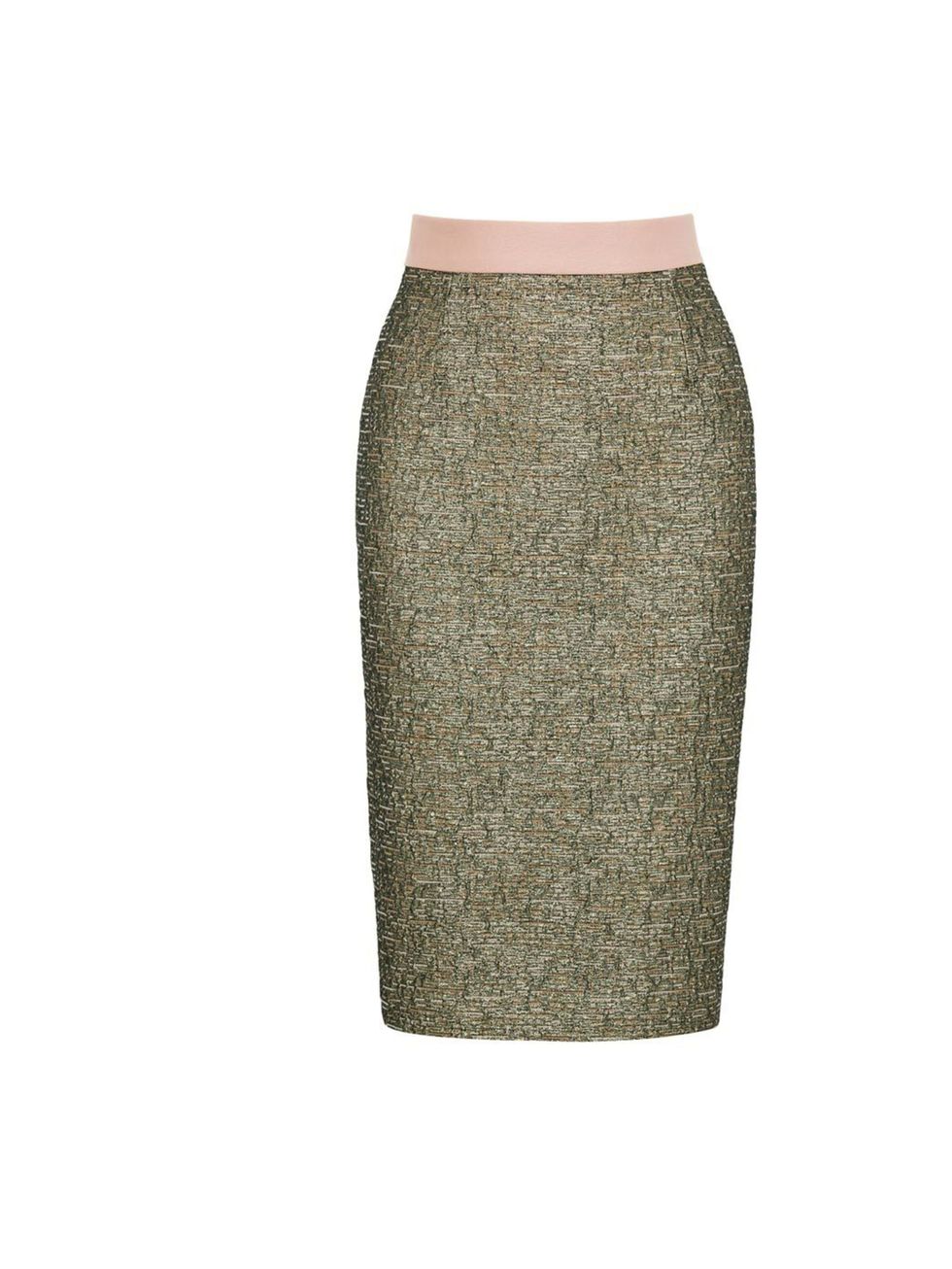 <p>Malene Birger metallic skirt, £189, at Fenwick, for stockists call 0207 629 9161</p>