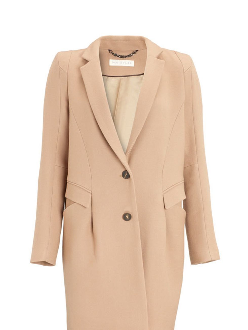 <p>This season is all about the statement coat and this beautiful nude number from Whistles is worth investing in now  get it before it sells out. Whistles nude coat, £225, for stockists call 0845 899 1222 </p>