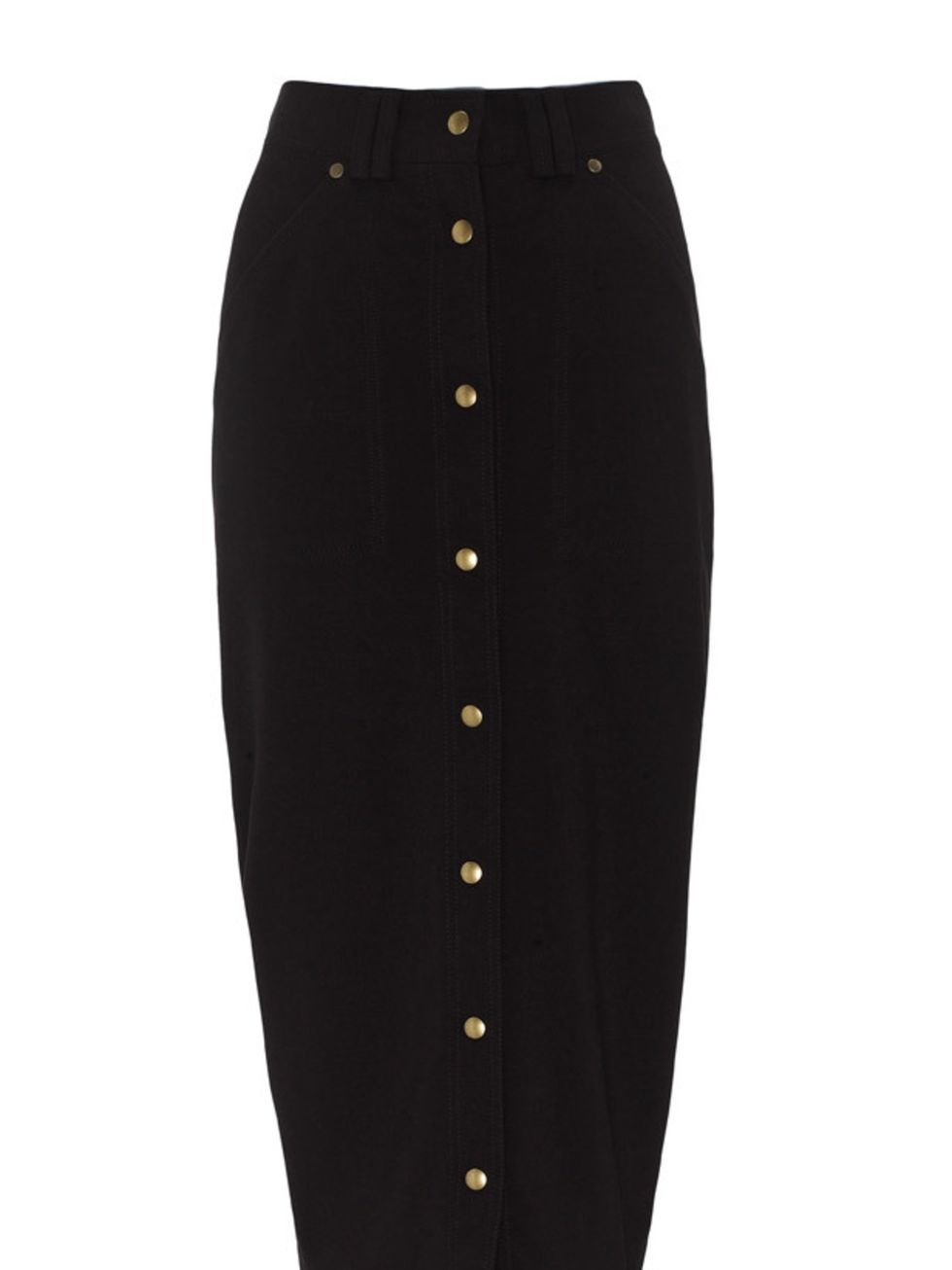 <p> </p><p> </p><p>Style this pencil skirt with a silk blouse and pair of heels for an effortlessly chic look for the office. Whistles buttoned pencil skirt, £85, for stockists call 0845 899 1222 </p>