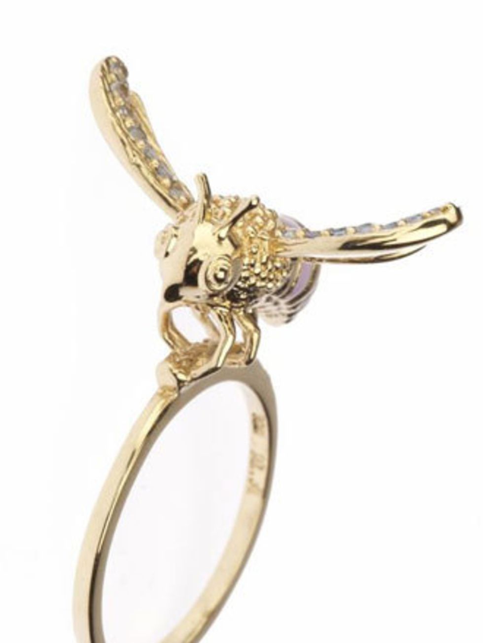 <p>This ring will be a definite talking point. Layer it up with plenty of gold rings and pair with multiple strands of necklaces in the same hue for a <a href="http://www.elleuk.com/starstyle/style-files/%28section%29/nicole-richie">Nicole Richie</a> vibe