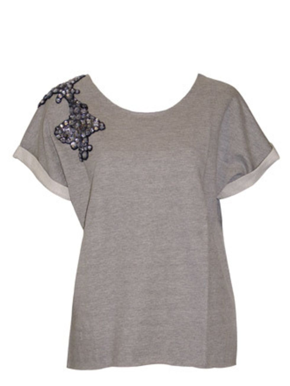 <p>Whether worn with smart trousers or ripped denim shorts, thanks to the good quality fabric and embellished detail, this will be your go-to Tee for the summer months and beyond. </p><p>T-Shirt, £170 by <a href="https://www.o2oxygen.com/products/394/56/g
