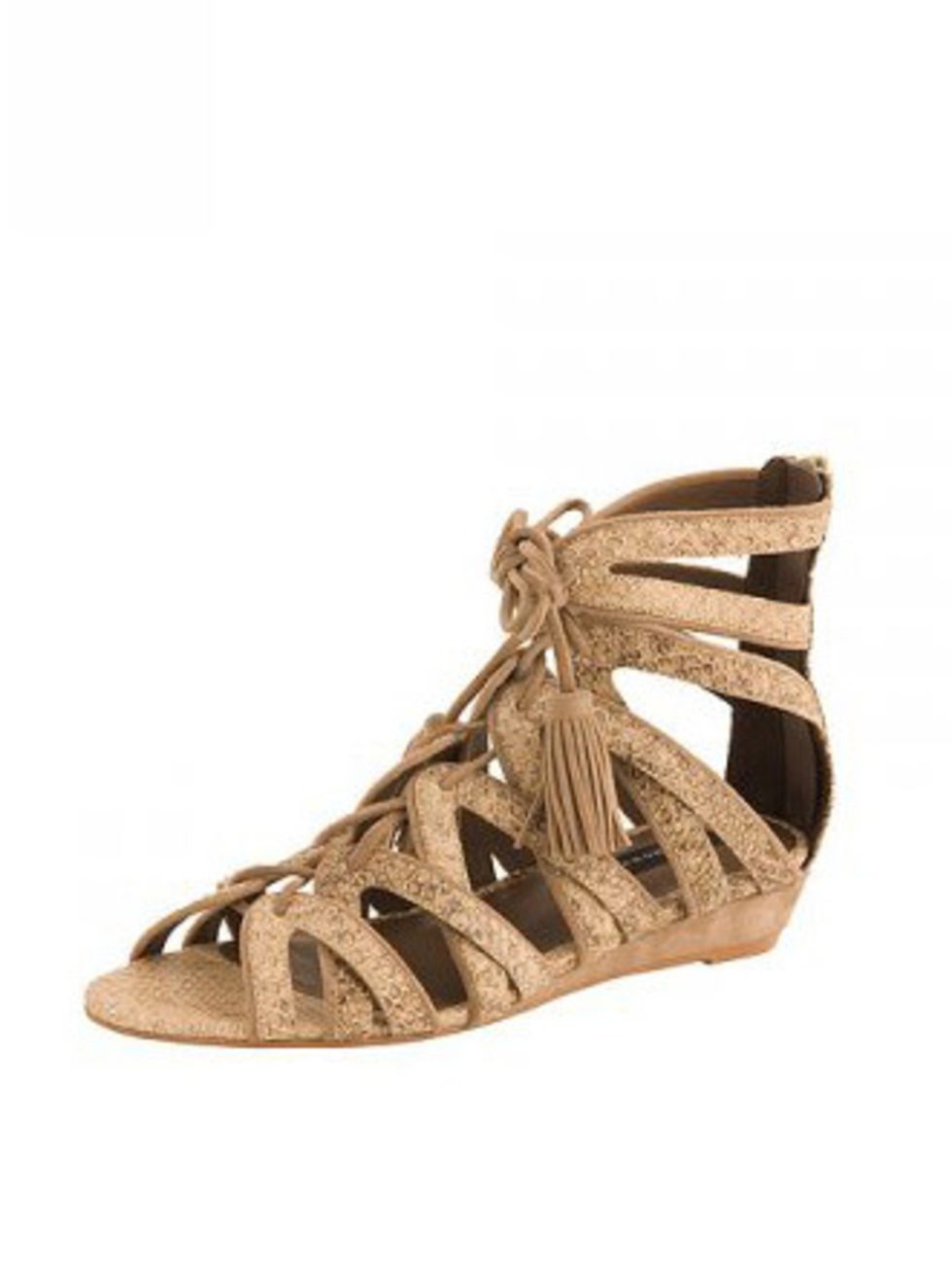<p>The weather is still changeable but according to the shops its high summer. Snap up your summer sandals now and have them at the ready - they probably wont be in stock when you actually need them. </p><p>Sandals, £49.99 by Zara</p>