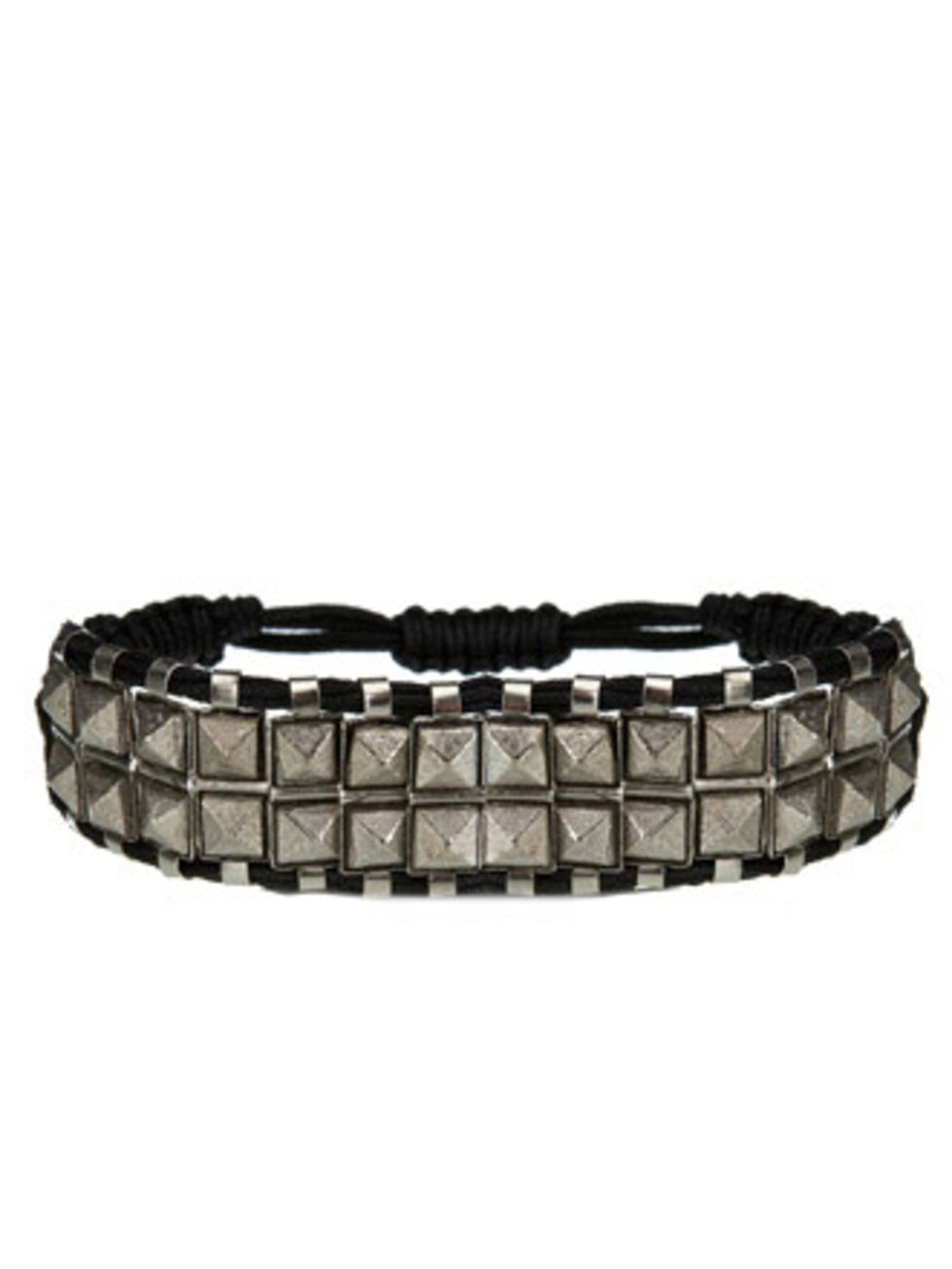 <p>This studded bracelet will add much needed edge to summer florals and will look great paired with dark teal nails (the a/w shade) come winter.Bracelet, £70 by Shashi at <a href="http://www.bunnyhug.co.uk/fashionshop/gbu0-prodshow/Shashi_Rocker_Stud_Bra