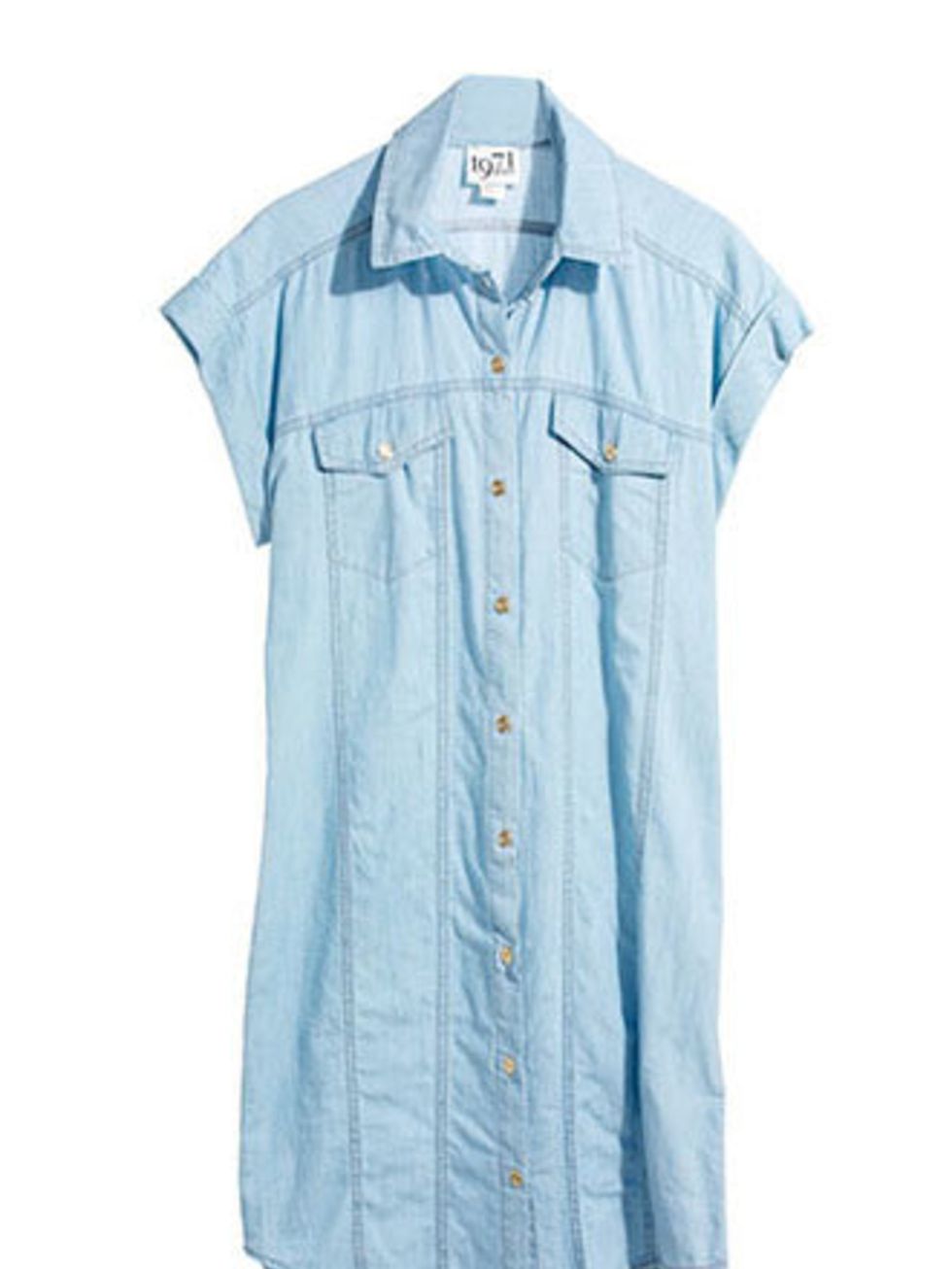 <p>Thanks to Chloe the double denim trend is back. Invest in this pale denim shirt and pair with dark jeans. Make sure to wear it with an Americana twist  think fringed bags, brown leather accessories and suede shoes.</p><p>Shirt, £79 by <a href="http://