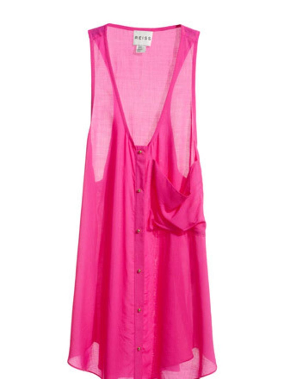 <p>A hot pink vest is perfect for lazy days by the sea or chilling at a festival. It will also look great under a thick grey cardigan and jeans come autumn too.</p><p>Vest, £85 by <a href="http://www.reiss.co.uk/shop/womens/womens_new_arrivals/jasmin/elec