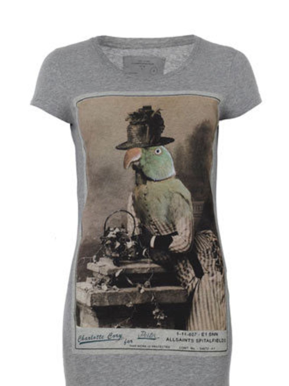 <p>Team ELLE have fallen in love with this All Saints T-Shirt designed by artist and author Charlotte Cory. A parrot in a dress - that certainly brightens our January mood.</p><p>T-Shirt, £40 by <a href="http://www.allsaints.com/product/?page=1&amp;catego
