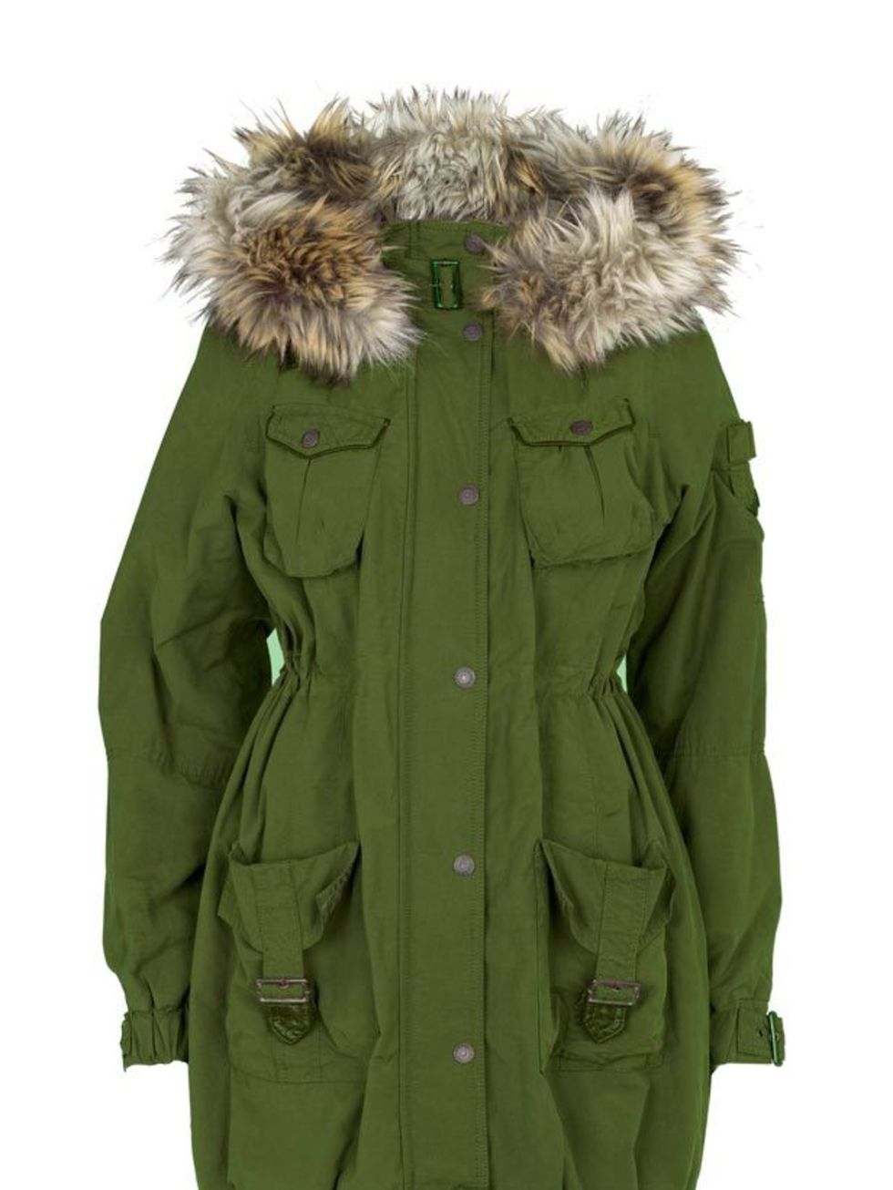 <p> </p><p>Tap into the modern military trend with a trusty parka. River Islands latest style offers a cinched-in waist and bang on-trend faux fur collar - get it while you can. <a href="http://www.riverisland.com/Online/search?searchInput=parka">River I