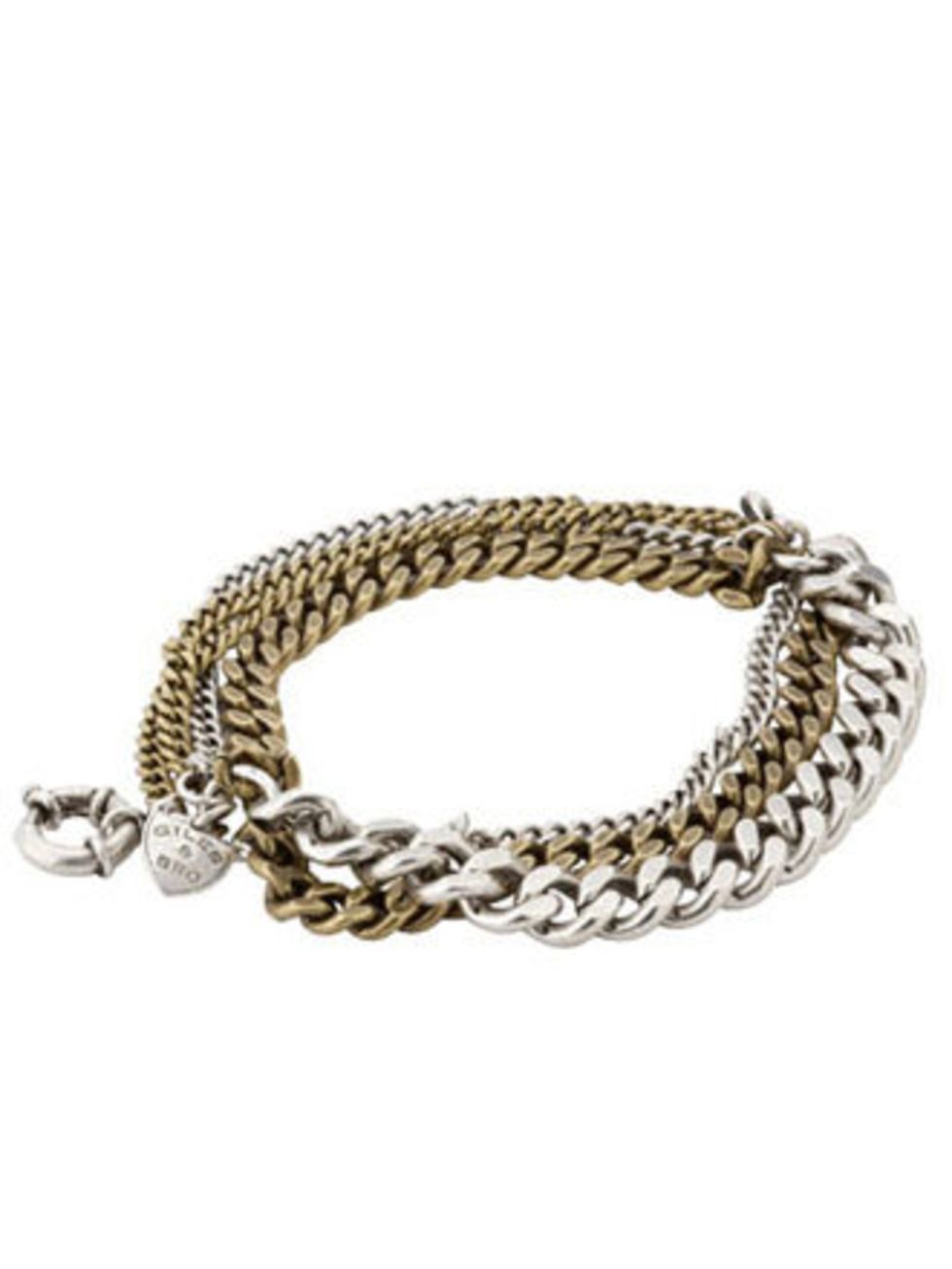 <p>Toughen up a pretty wardrobe with edgy accessories. This Giles &amp; Brother chain bracelet will do just that.</p><p>Bracelet, £105 by <a href="http://www.liberty.co.uk/fcp/product/Liberty/Jewellery/Bronze-Multi-Chain-Bracelet,--Giles-And-Brother/41720