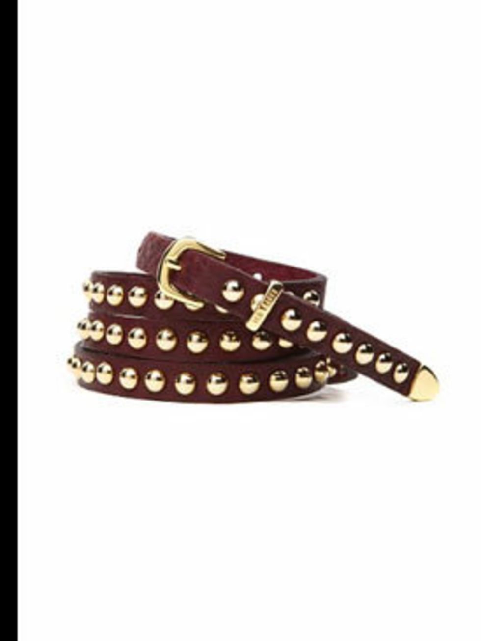 <p>Studded leather belt, £39, by <a href="www.tedbaker.com">Ted Baker</a></p>