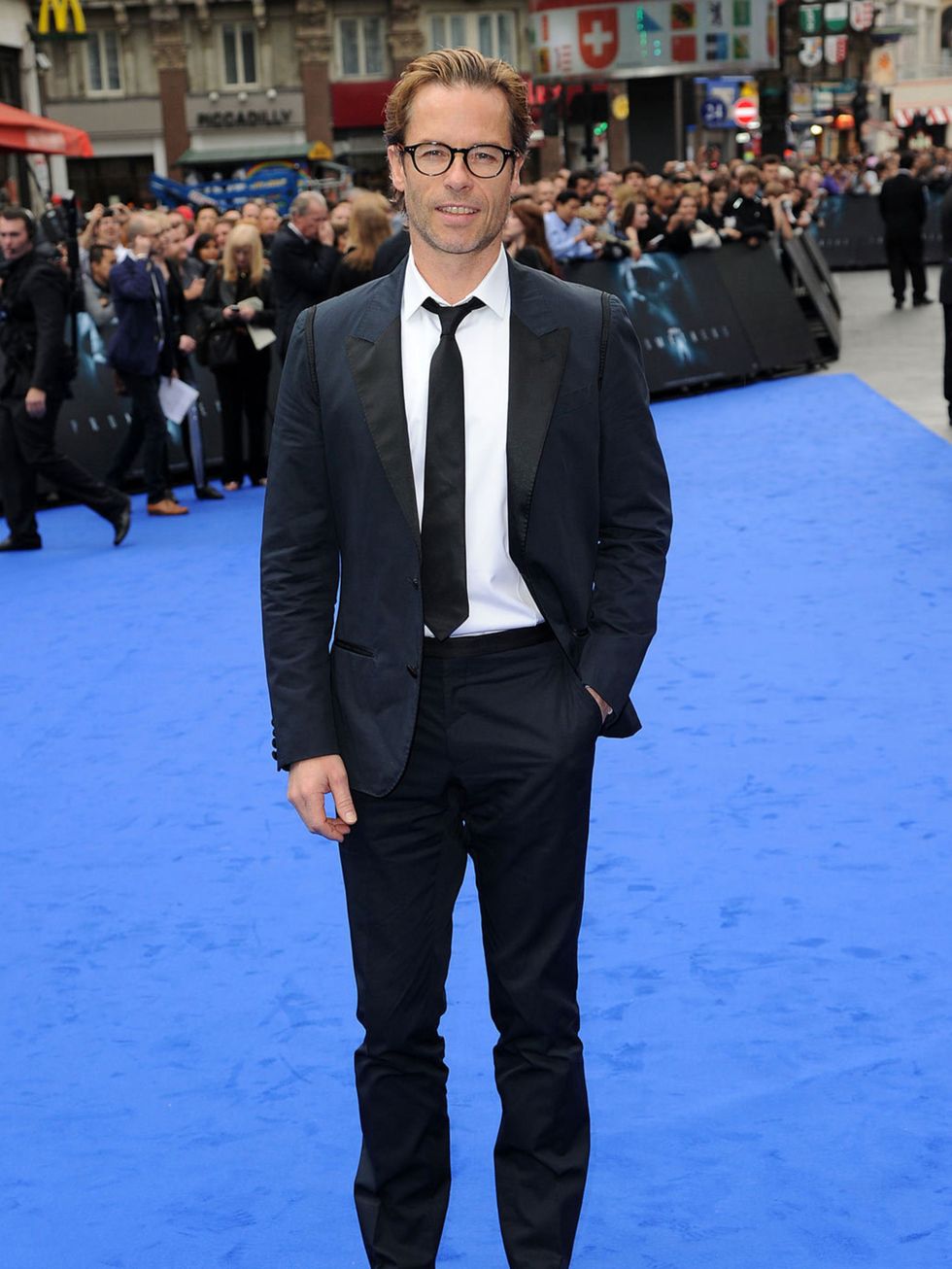 <p>Guy Pearce wearing Lanvin at the Prometheus premiere in London</p>