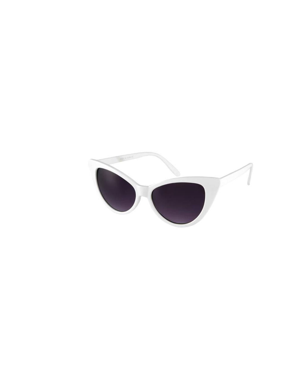 <p>These Asos white sunglasses add the perfect touch to this outfit, £10 at <a href="http://www.asos.com/ASOS/ASOS-Cat-Eye-Sunglasses/Prod/pgeproduct.aspx?iid=2723431&amp;cid=4545&amp;Rf-200=5&amp;sh=0&amp;pge=0&amp;pgesize=20&amp;sort=-1&amp;clr=White">A