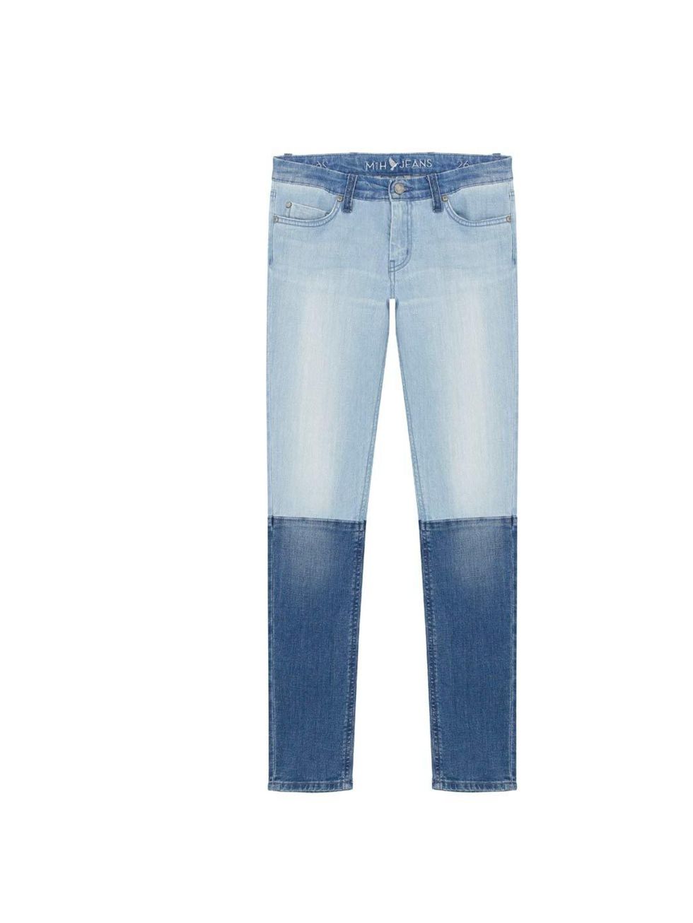 <p>Love this two-tone washed denim from <a href="http://www.mih-jeans.com/womens-jeans/the-breathless-j-street.html">Made in Heaven</a>, £200</p>