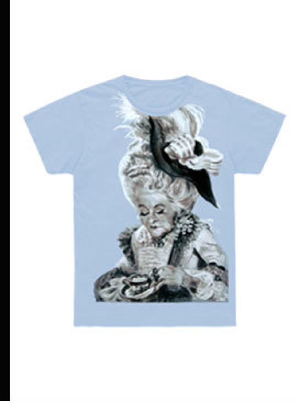 <p>Marie Antoinette T-shirt, £20 from Marc Jacobs, for stockists call 020 7907 2515</p>