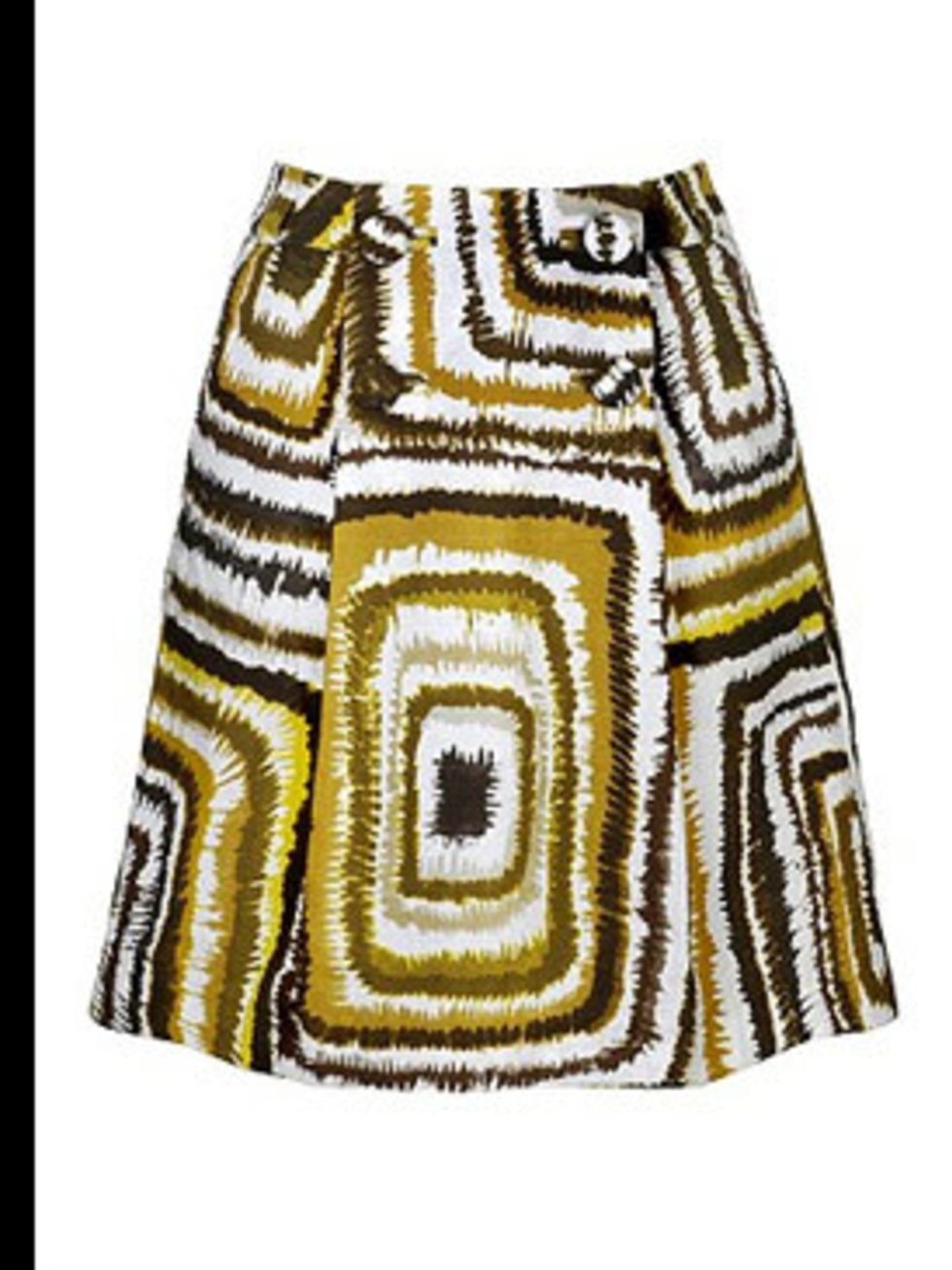 <p>Square patterned skirt £29.99 from <a href="http://www.hm.com">H&amp;M</a>
  </p>