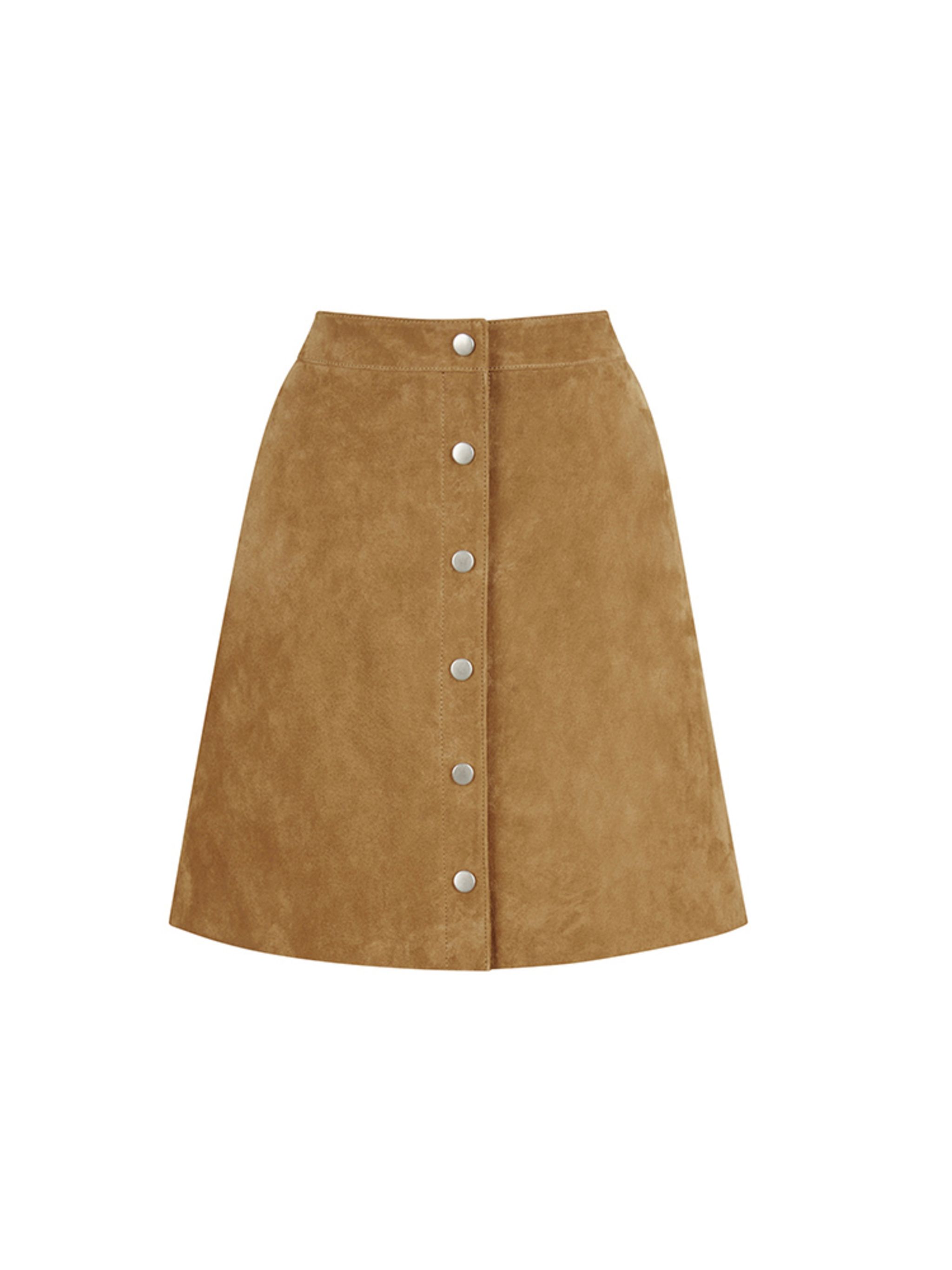 warehouse suede skirt