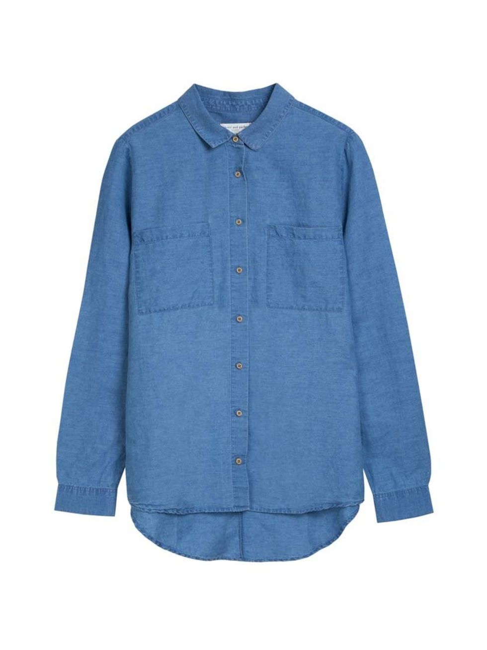 <p>Wear with navy trousers now, and printed shorts for summer.</p><p><a href="http://www.chintiandparker.com/uk/new-oversized-chambray-shirt-cp677b">Chinti and Parker</a> shirt, £145</p>