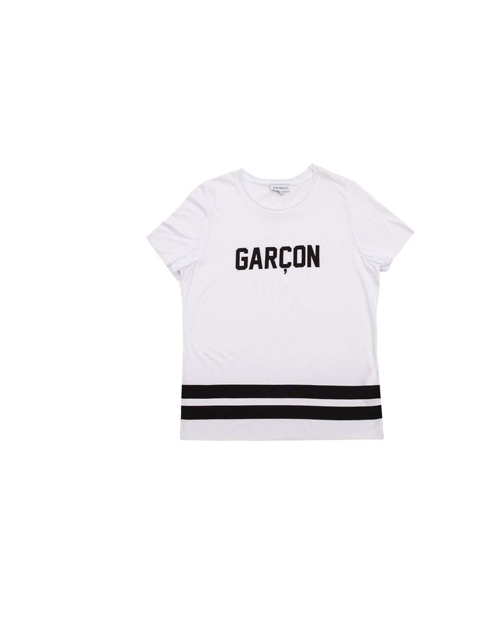 <p>Introducing Pop.see.cul, our new go-to brand for slogan tees and sweatshirts; Fashion Production & Bookings Editor Rosie Bendandi has her eye on this monochrome number.</p><p><a href="http://popseecul.com/product/garcon/">Pop.see.cul</a> t-shirt, £50</
