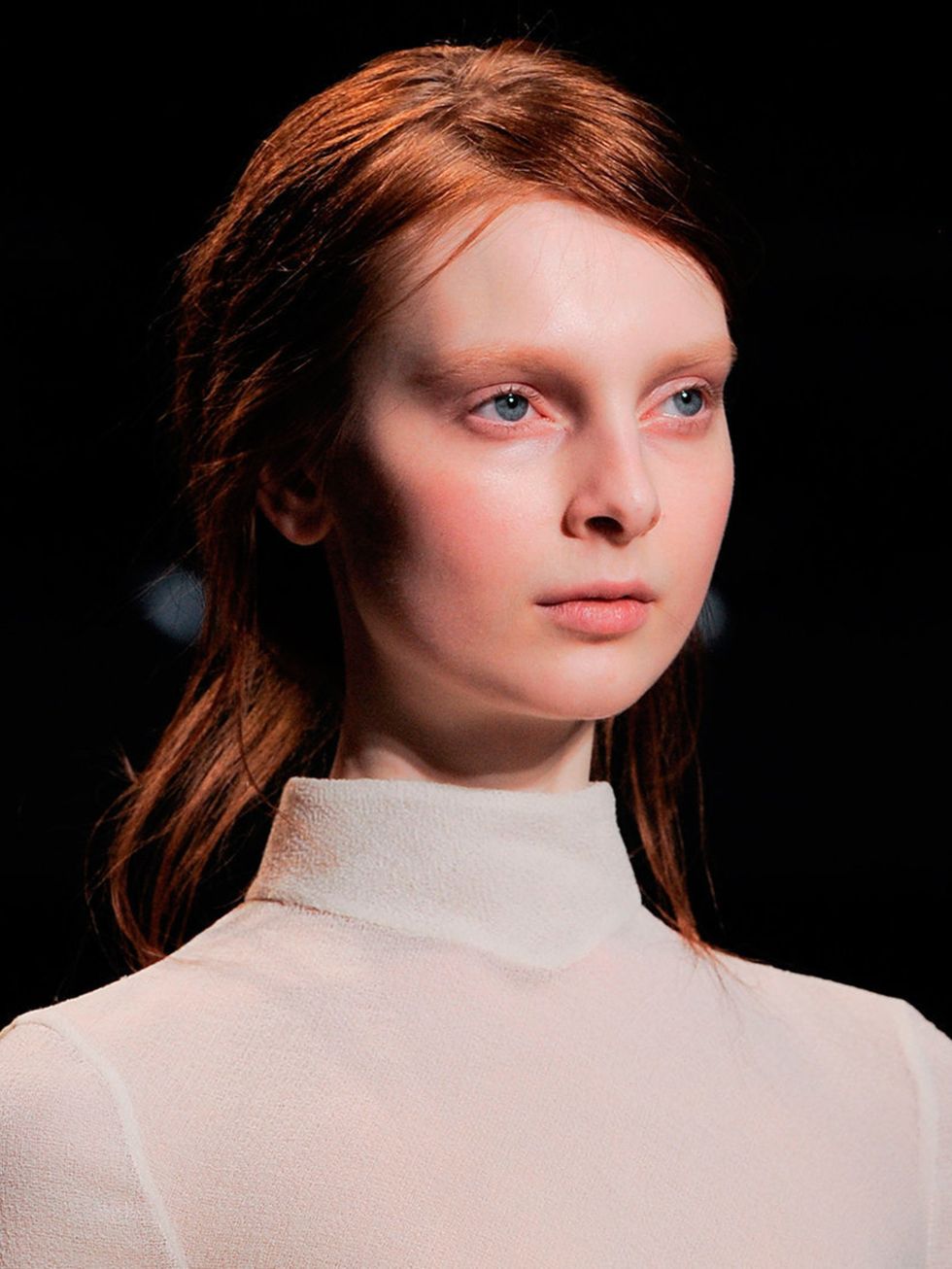 &lt;p&gt;Make-up Artist: Alex Box for Mac&lt;/p&gt;&lt;p&gt;Look: No make-up&lt;/p&gt;&lt;p&gt;Inspiration: The Verge - a girl about to become a woman - she has no awareness of her beauty&lt;/p&gt;&lt;p&gt;Key Product: AW Forecast Palette - Close to You a