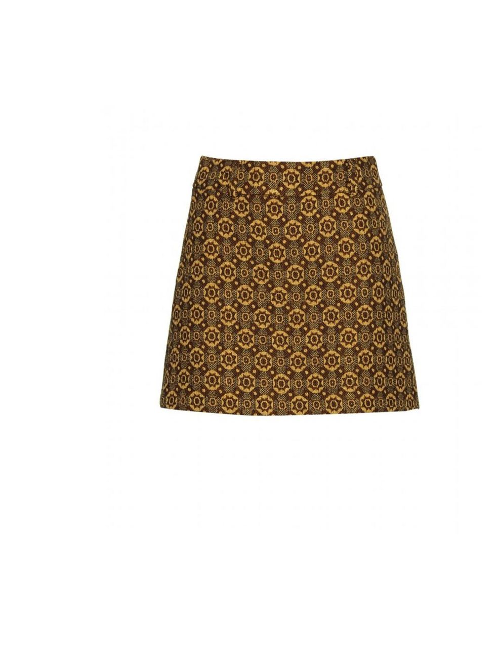 <p>Miu Miu jacquard mini skirt, £420, at <a href="http://www.mytheresa.com/uk_en/jacquard-woven-mini-skirt-165861.html">mytheresa.com</a></p>