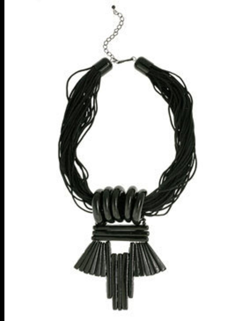 <p> Necklace, £145 by Tuleste at <a href="http://www.kabiri.co.uk/jewellery/necklaces/lucite_cord_necklace">Kabiri</a></p>