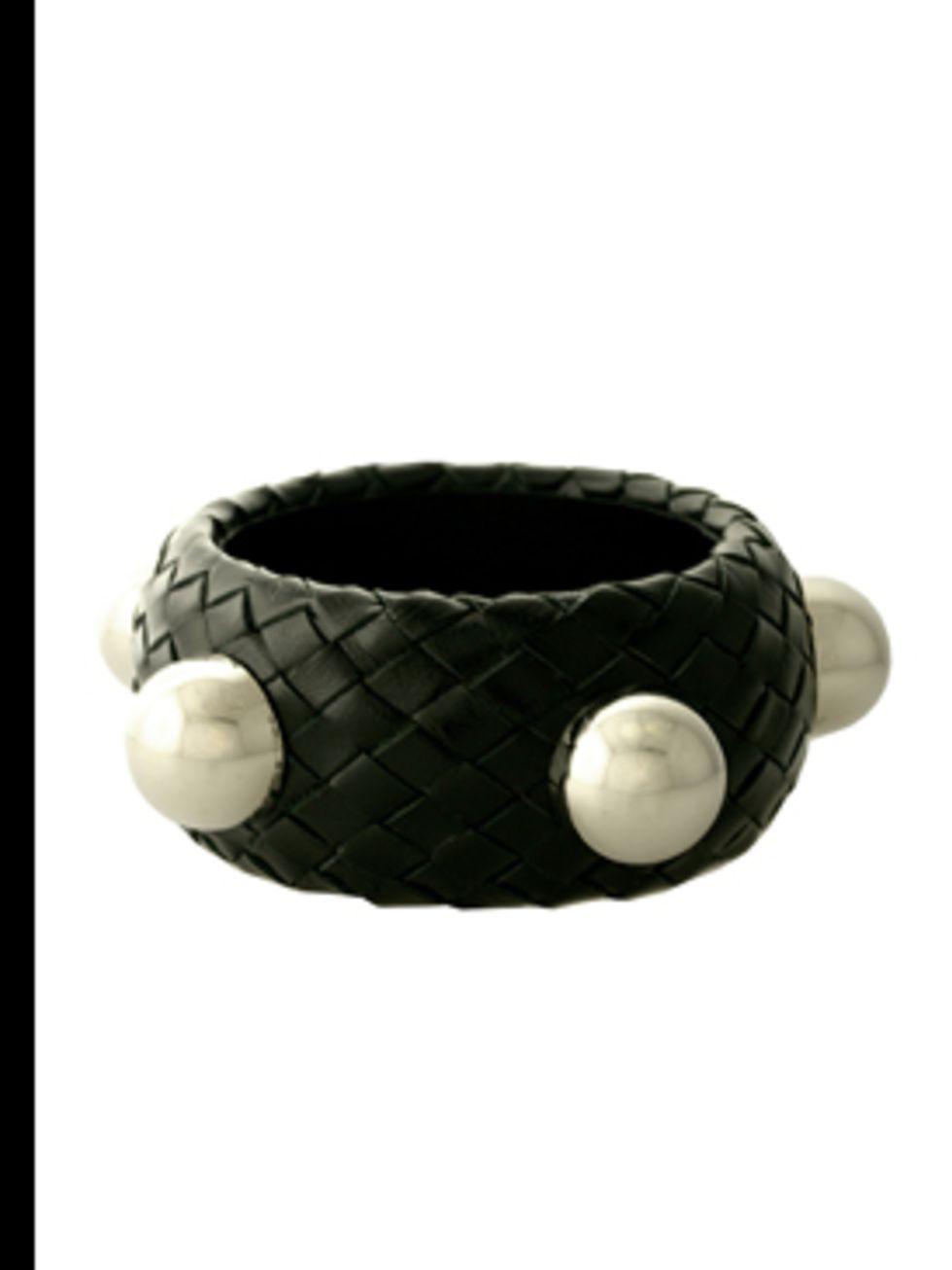 <p>Studded Bangle, £115 by <a href="http://www.kabiri.co.uk/jewellery/bracelets/woven_banglesilver_stud">CC Skye</a></p>