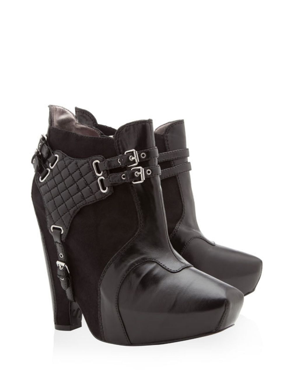 <p> </p><p>Give the new season trends a rock chick kick with these statement wedge boots Sam Edelman buckle wedge boots, £176, at <a href="http://www.harveynichols.com/womens/categories/designer-shoes/boots/s324476-zoe-buckle-platform-boots.html?colour=B