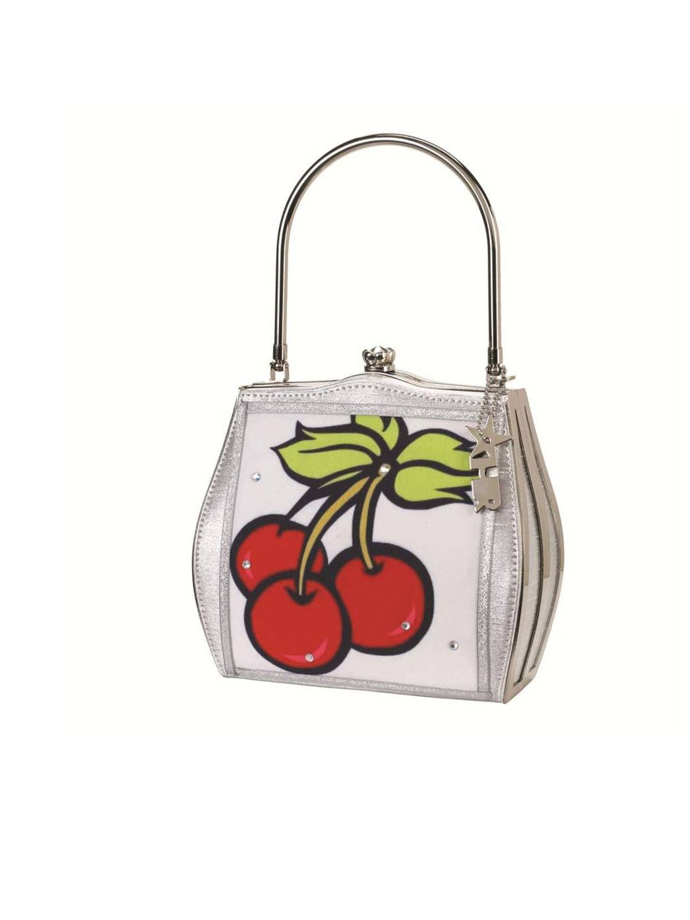 <p><a href="http://helenrochfort.myshopify.com/collections/frontpage/products/helen-rochfort-scented-cherry-handbag">Helen Rochfort</a> scented cherry bag, £65</p>