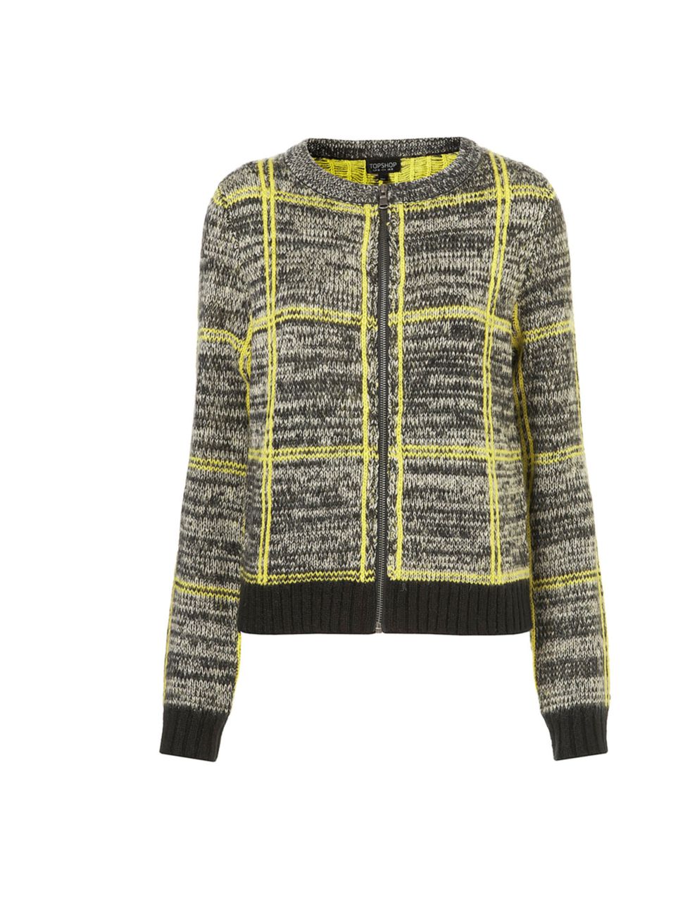 <p>Topshop check cardigan, £48</p><p><a href="http://shopping.elleuk.com/browse?fts=topshop+bomber+cardigan">BUY NOW</a></p>