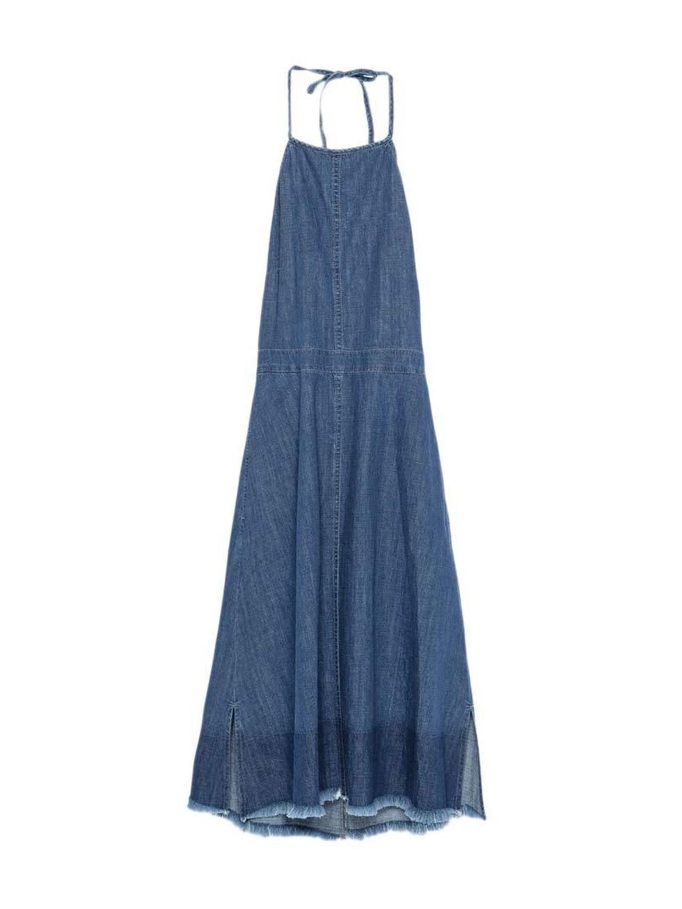 <p>Editorial Assistant Gillian Brett's love affair with denim knows no bounds.</p>

<p><a href="http://www.zara.com/uk/en/collection-aw15/woman/collection/halter-top-dress-with-frayed-hem-c733933p2775627.html" target="_blank">Zara</a> dress, £29.99</p>