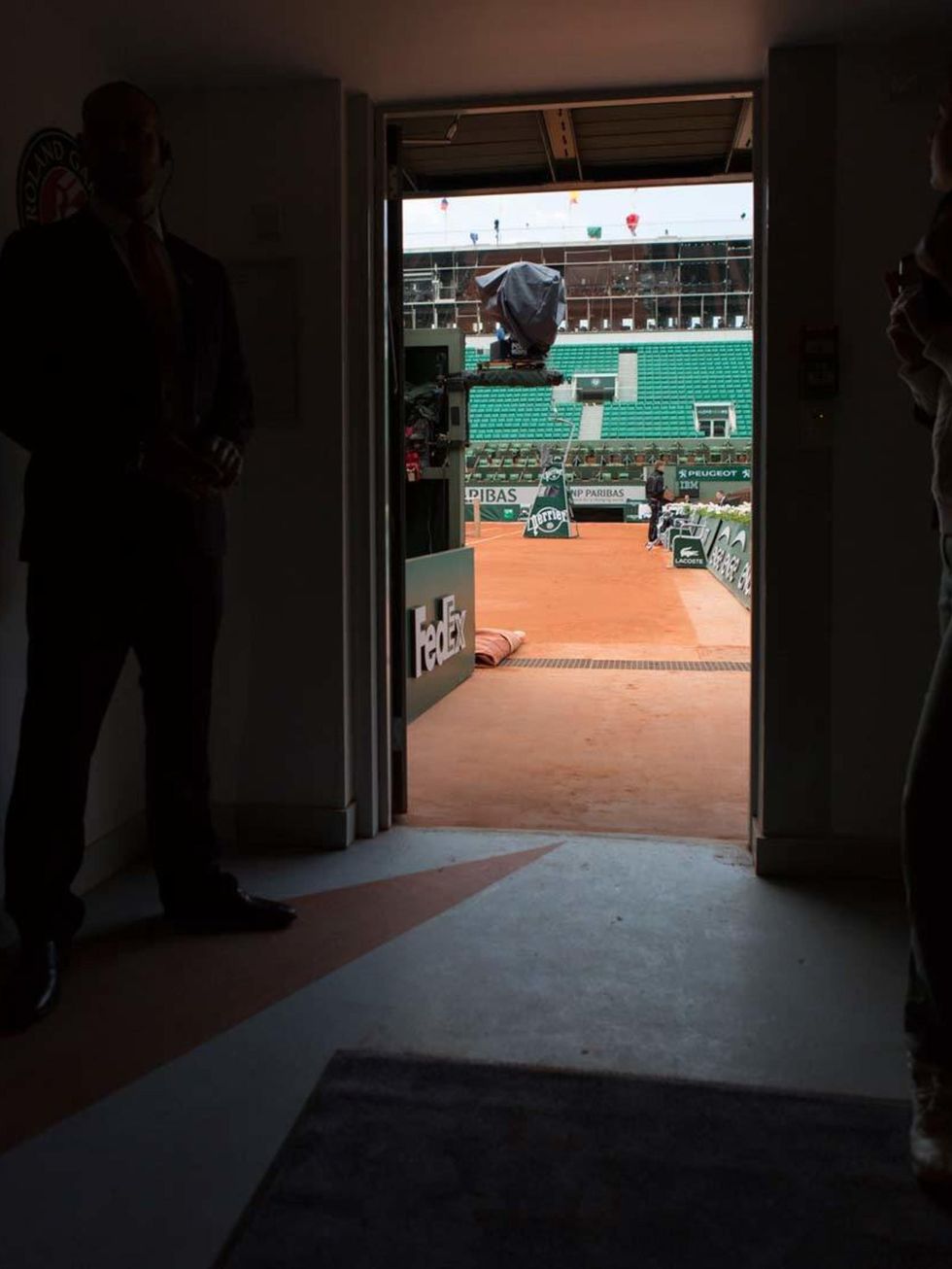<p>We snuck behind closed doors to take a peek at centre court as the players see it. One day...</p>
