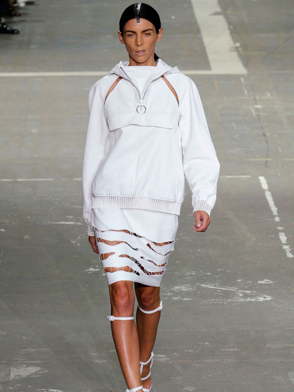 <p>Liberty Ross walking for Alexander Wang's Spring Summer 13 show in New York.</p>