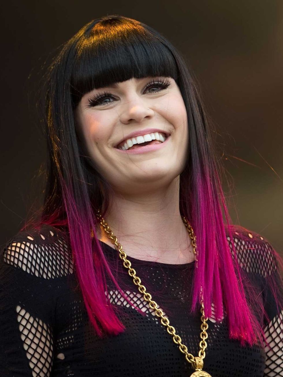 <p>Jessie J performing at the Isle of Wight festival</p>