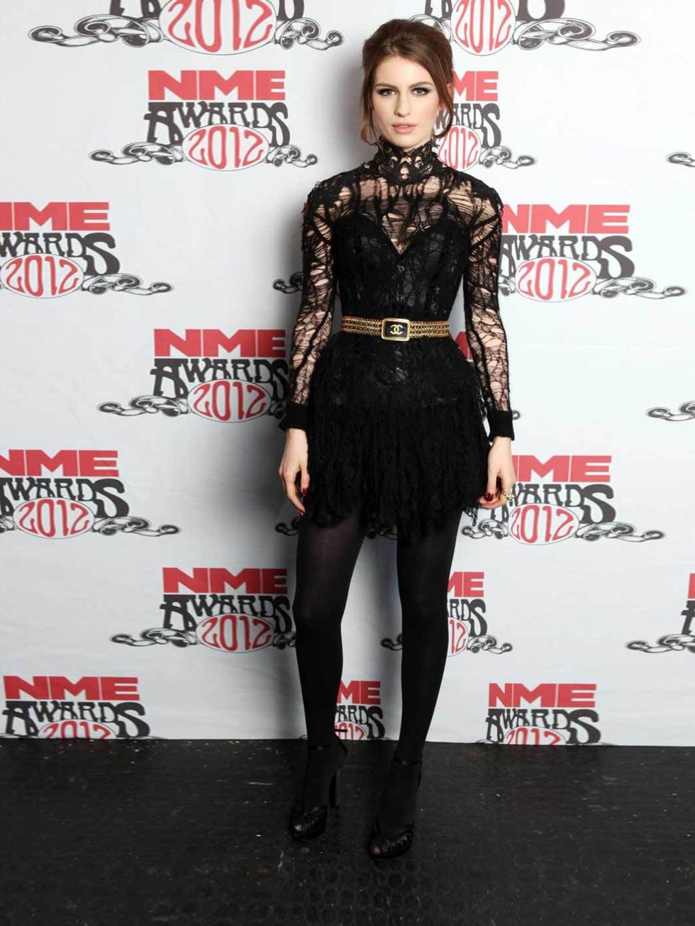<p><a href="http://www.elleuk.com/content/search?SearchText=Tali+Lennox&amp;SearchButto">Tali Lennox</a> at the NME Awards 2012</p>