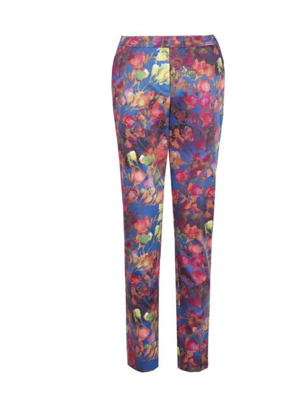 <p>New Looks rebooted its limited collection, and as well as promising better quality, it offers bang on-trend pieces like these floral trousers <a href="http://www.newlook.com/shop/womens/trousers/limited-neon-blossom-slim-fit-trousers_241510399">New 