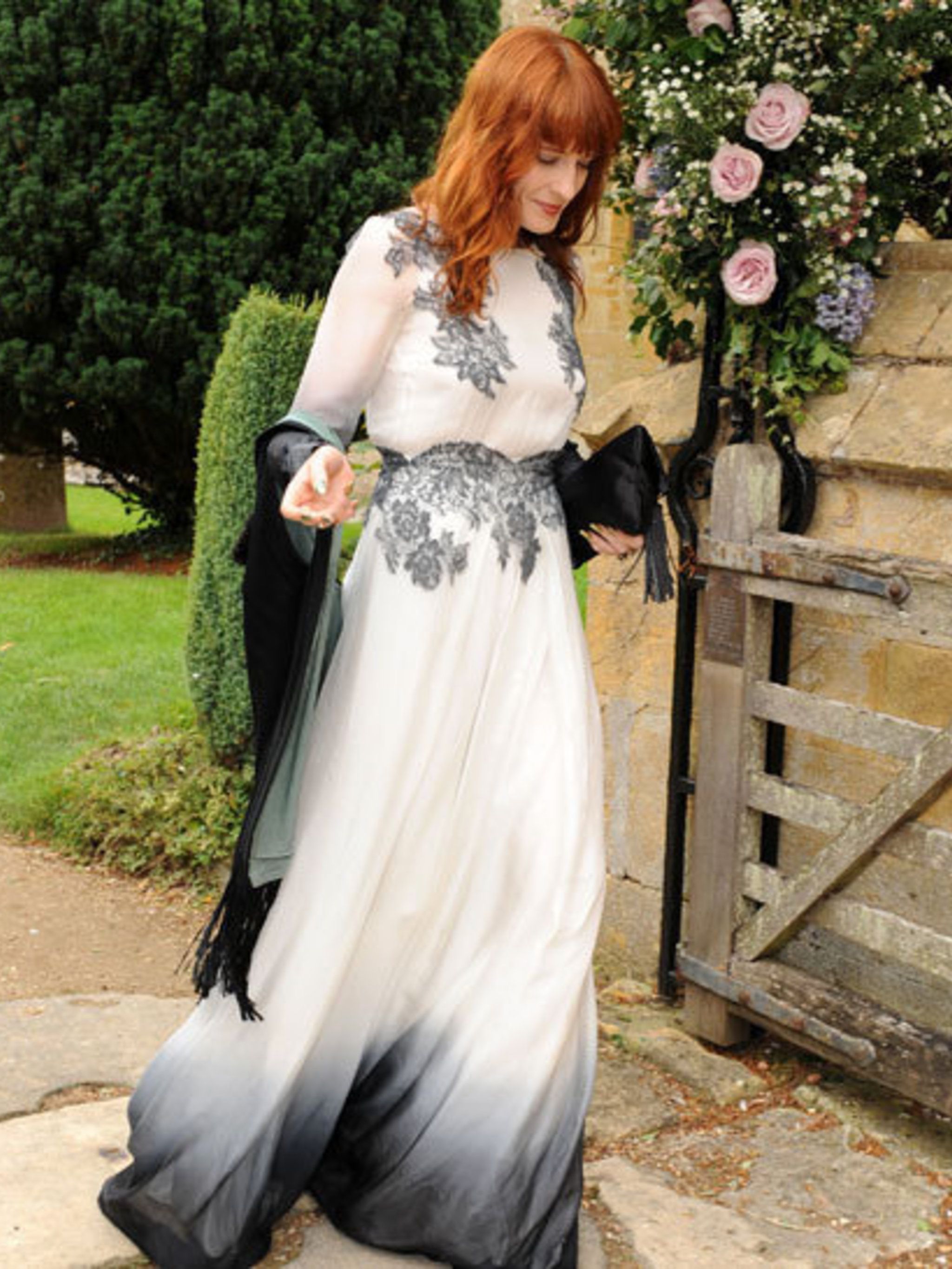 Lady Mary Charteris wears Pam Hogg on her wedding day Elle UK