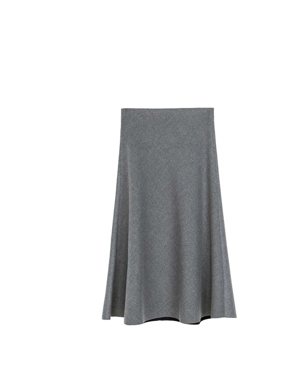 <p>Minimalist lines? Below the knee? Uniform grey? Check, check, and check - that's three of this season's trends in one high street skirt...</p><p><a href="http://www.zara.com/uk/en/woman/skirts/high-waist-skirt-c269188p1554521.html">Zara</a> Skirt, £39.