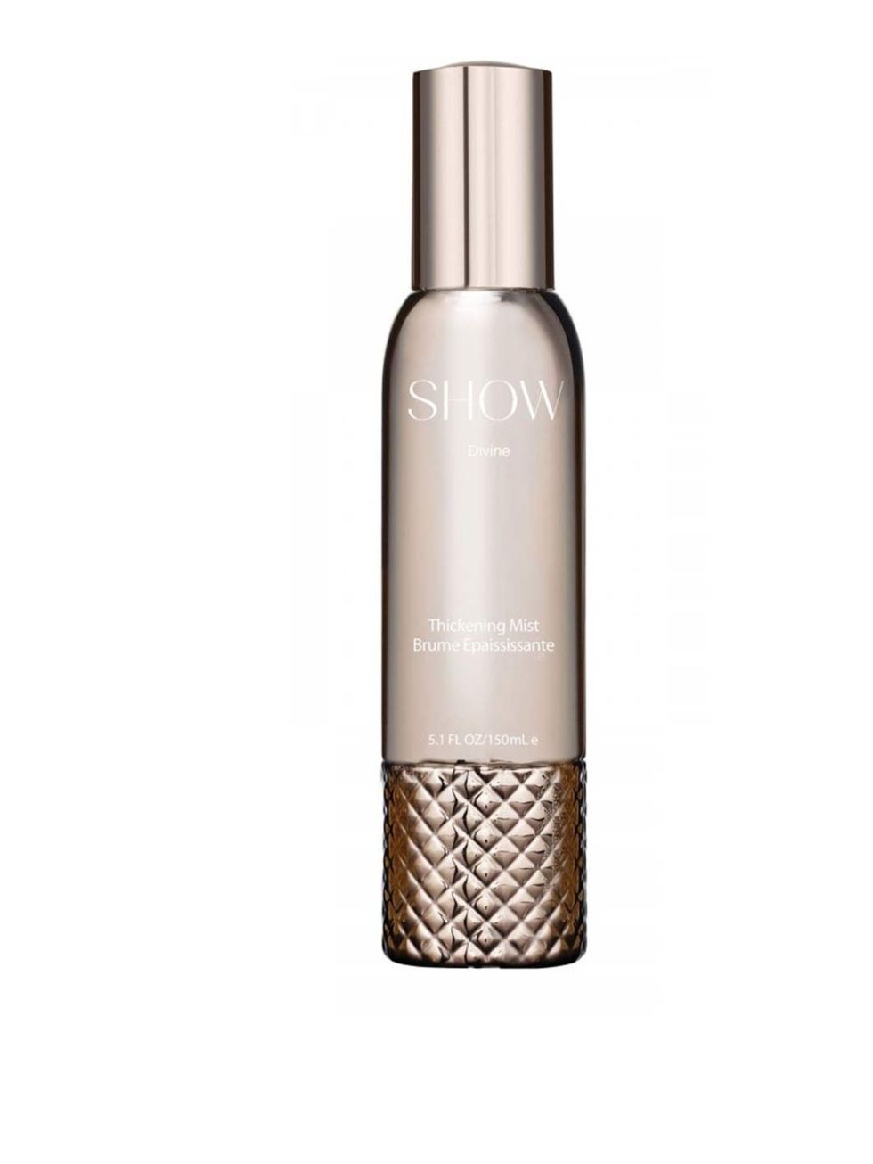 <p><a href="http://www.selfridges.com/en/Beauty/Categories/NEW-IN/Haircare/Divine-thickening-mist-150ml_334-3003061-10121SBRS0007/">Show Beauty Thickening Mist, £35</a></p><p>Lightly fragranced with sweet lychees, this thickening spray will give you smoot