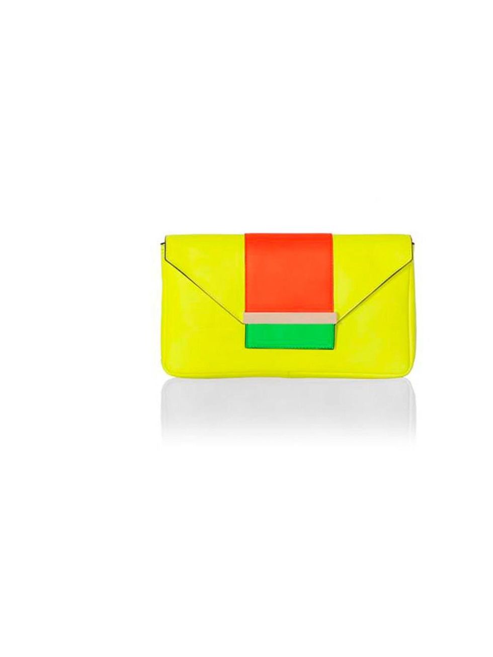 <p>A colour-popping accessory is a sure-fire way of pepping up your look for spring <a href="http://www.millimillu.com/">Milli Millu</a> clutch bag, £255</p>