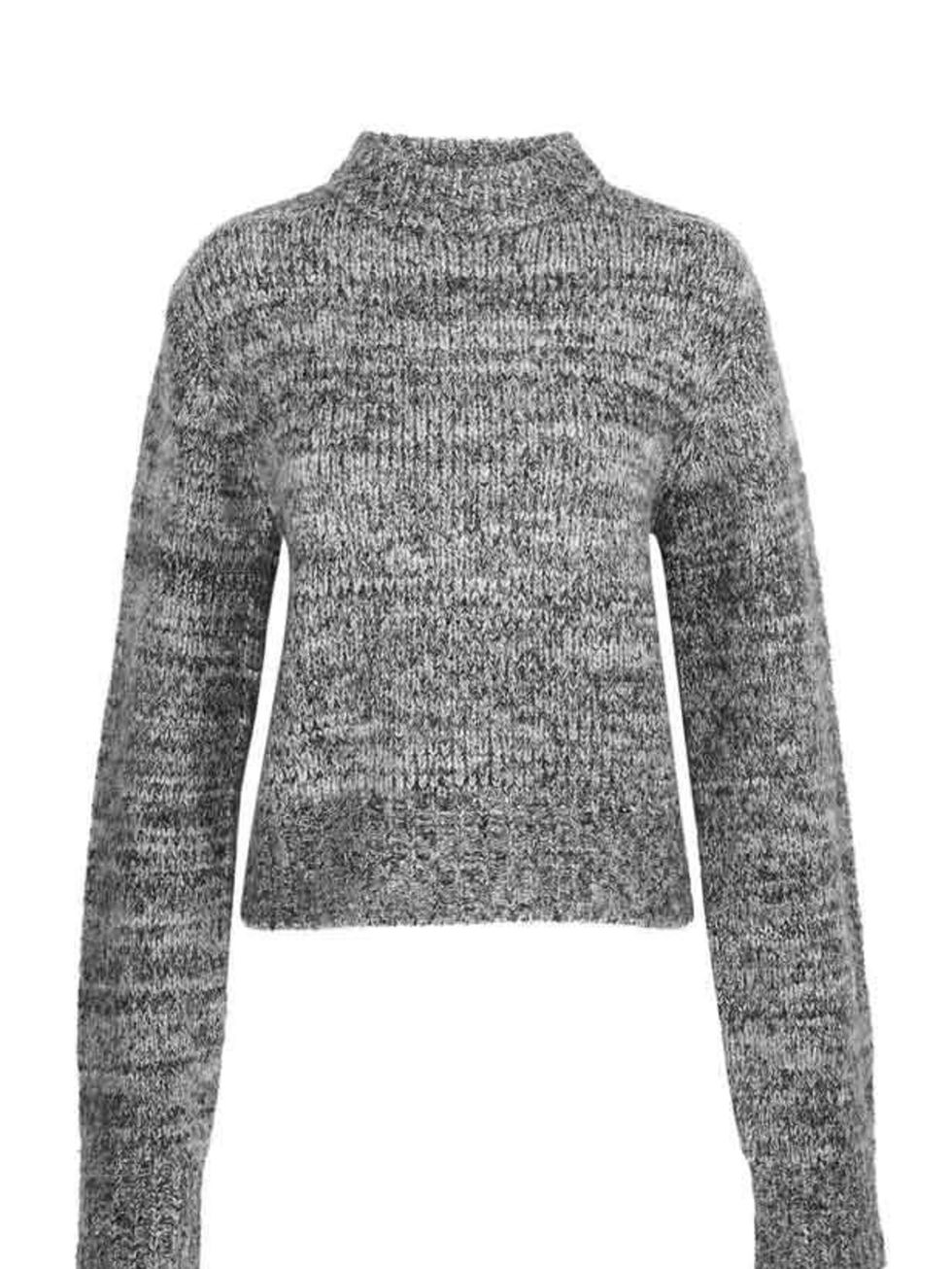 <p><a href="http://www.cosstores.com/gb/site/home__start.nhtml">Cos</a> grey marl jumper, £49</p>