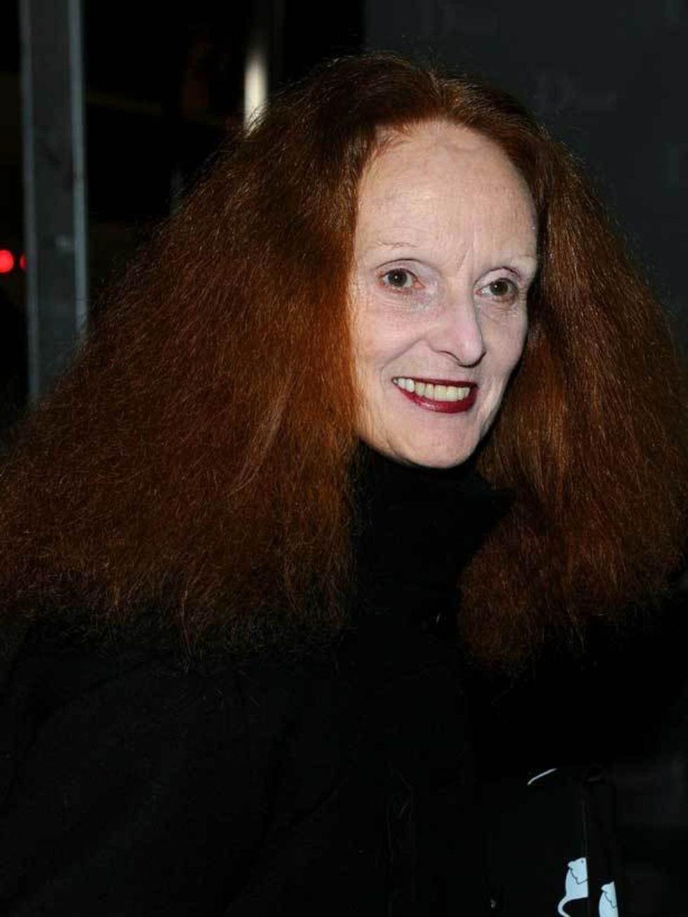 <p>Grace Coddington at <a href="http://www.elleuk.com/catwalk/collections/christian-dior/spring-summer-2011/collection">Dior</a>'s 57th Street Boutique re-opening, 8 December 2010</p>