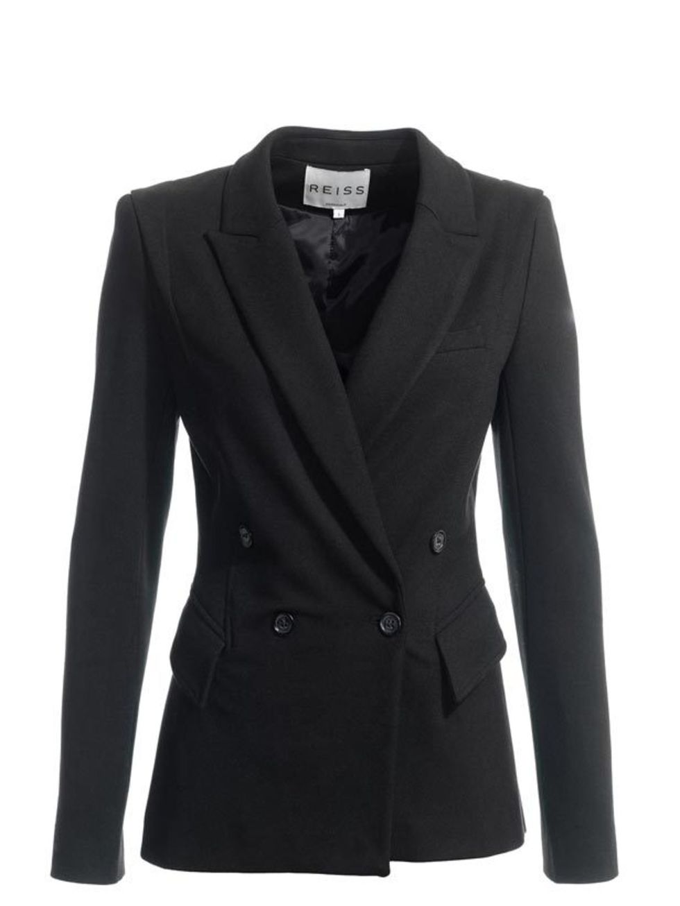 <p><a href="http://www.reissonline.com/shop/womens/formal_jackets/josie/black/">Reiss</a> black tux jacket, £189</p>