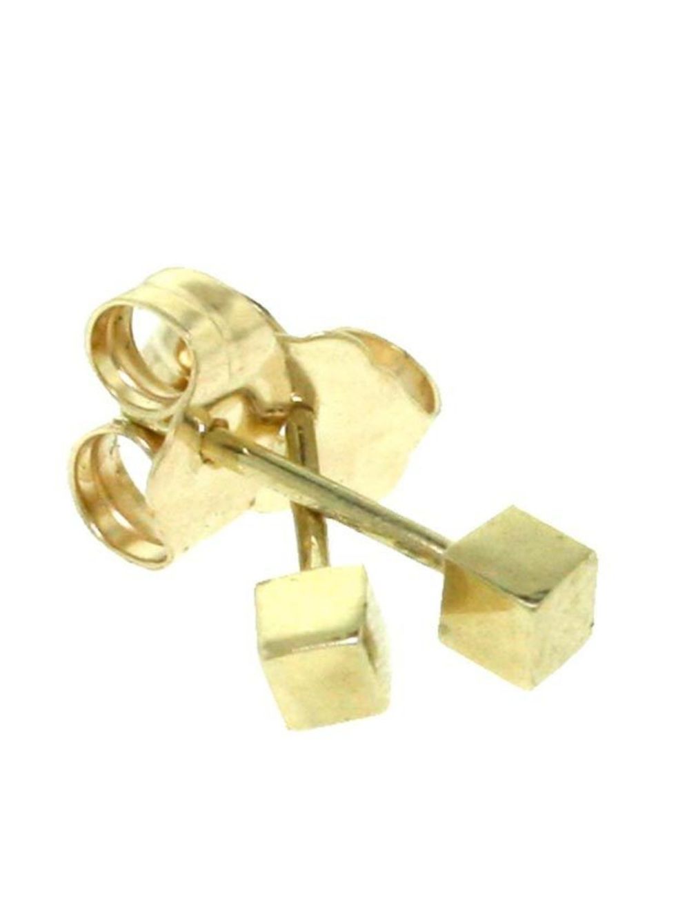 <p>Iwona Ludyga cube stud earrings, £96, at <a href="http://www.kabiri.co.uk/jewellery-1/tiny-cube-studs-gold.html">Kabiri</a></p>