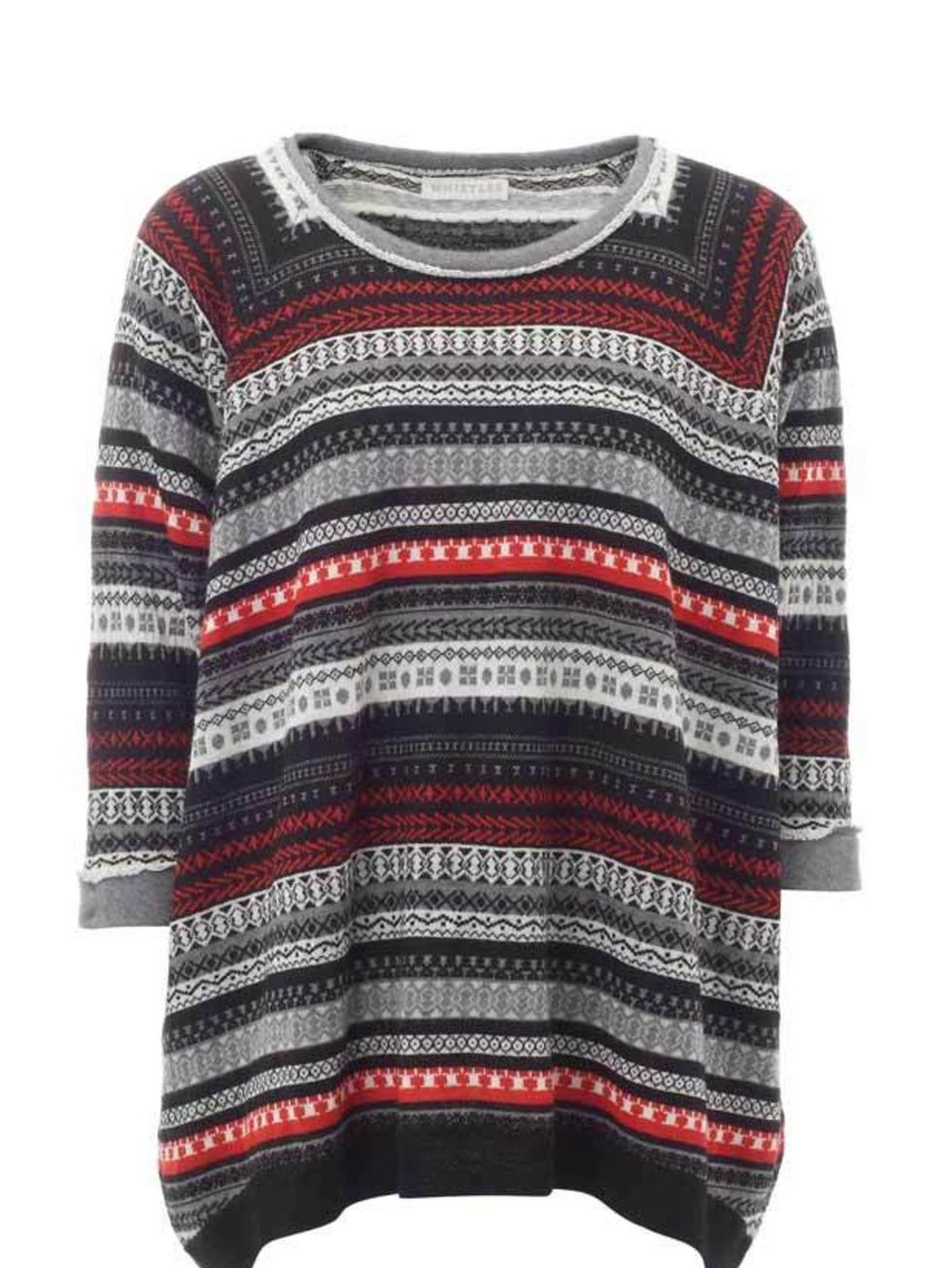 <p><a href="http://www.whistles.co.uk/fcp/categorylist/dept/shop?resetFilters=true">Whistles</a> Fair Isle knitted sweater, £85 </p>