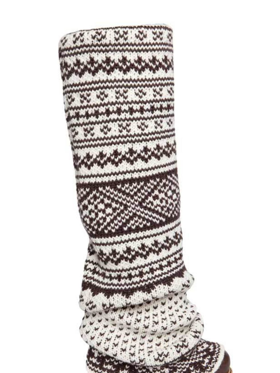 <p>D&amp;G Fair Isle knitted boots, £705, for stockists call 0207 495 9250</p>