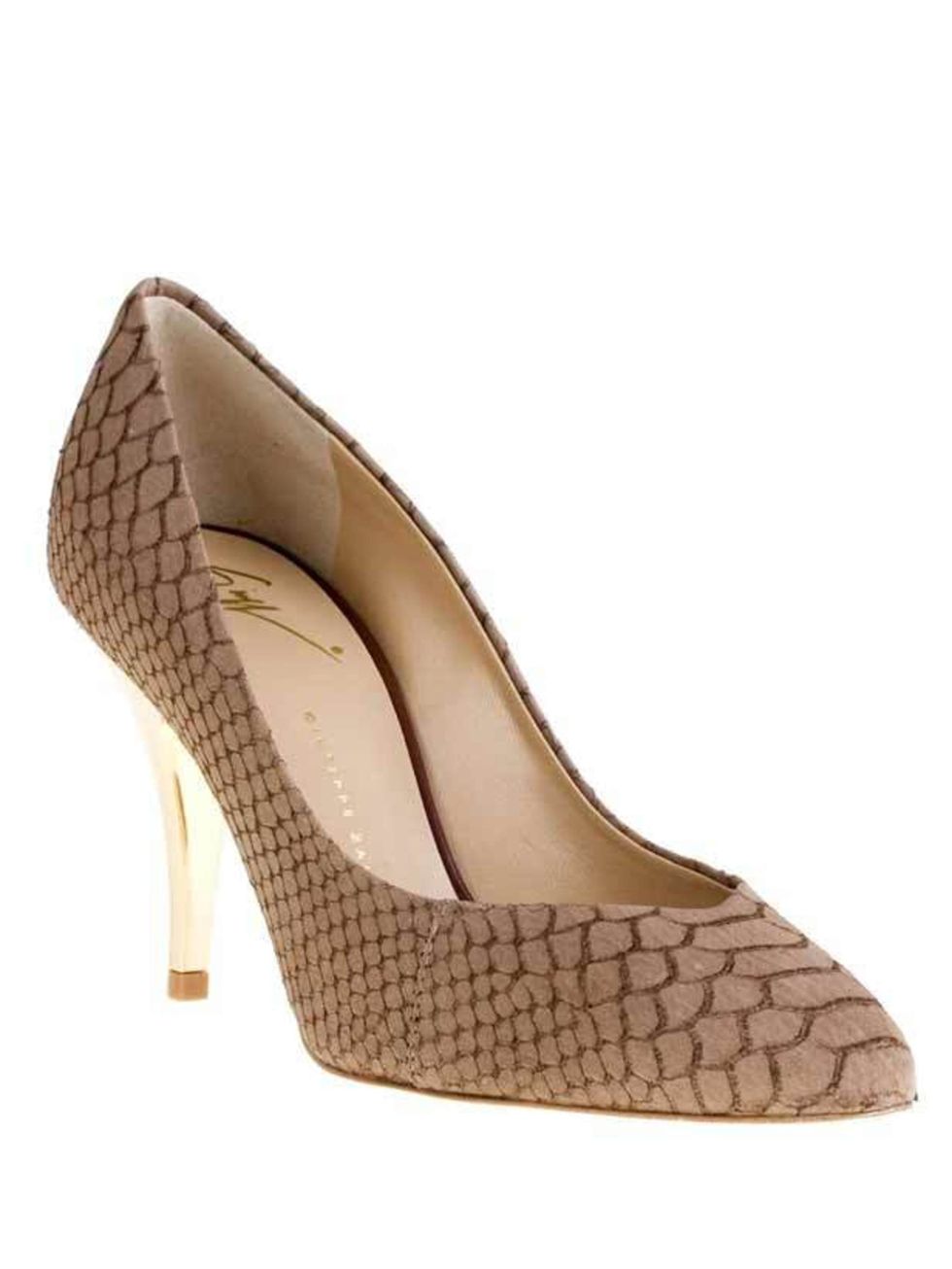 <p>Giuseppe Zanotti python embossed shoe, £354, at <a href="http://www.farfetch.com/shopping/women/giuseppe-zanotti/item10062314.aspx">farfetch.com</a></p>