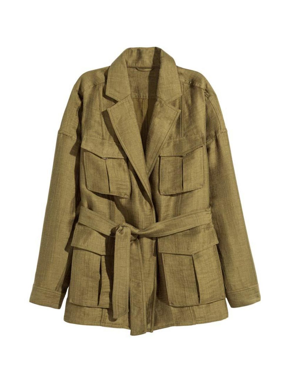 <p>This military-inspired jacket will toughen up a white summer dress.</p>

<p><a href="http://www.hm.com/gb/product/10853?article=10853-A" target="_blank">H&M</a> jacket, £49.99</p>