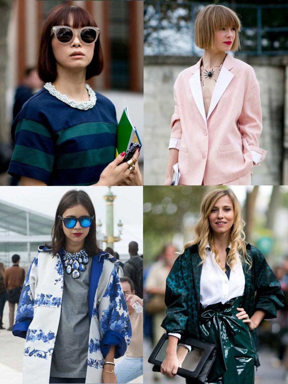 <p>Even as the last model walked the runway at <a href="http://www.elleuk.com/style/street-style/paris-fashion-week-street-style">Paris Fashion Week</a>, the peoples costume drama raged on. Raising the bar with their high pattern, colour-clashing separat